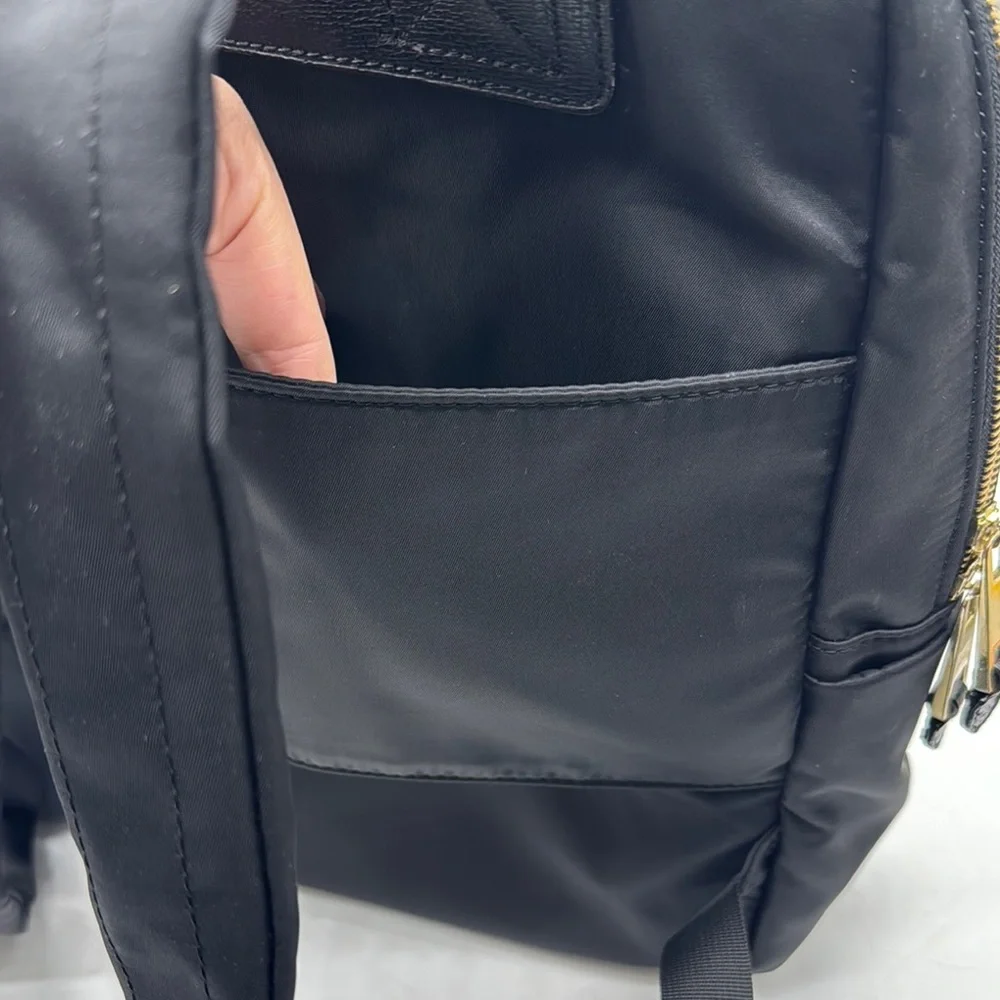 Travanti Black Nylon Lightweight Travel Computer Backpack TOT7890B